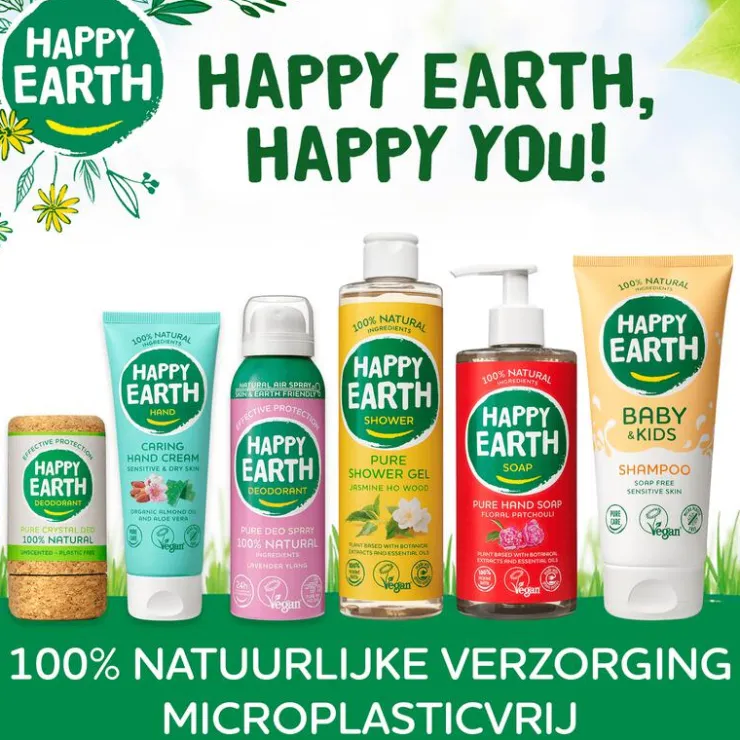 Happy Earth 100% Natuurlijke Unscented Deodorant Spray 100 ML
