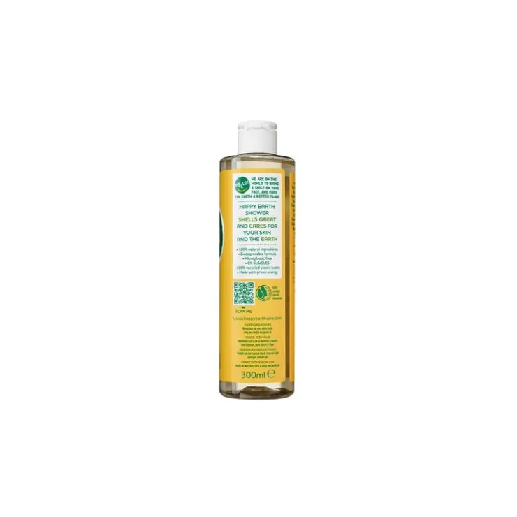 Happy Earth Jasmine Ho Wood 100% Natuurlijke Douchegel 300 ML