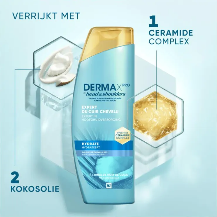 Head and Shoulders Head & Shoulders Derma X Pro Hydrateert Shampoo Anti-roos 250 ml