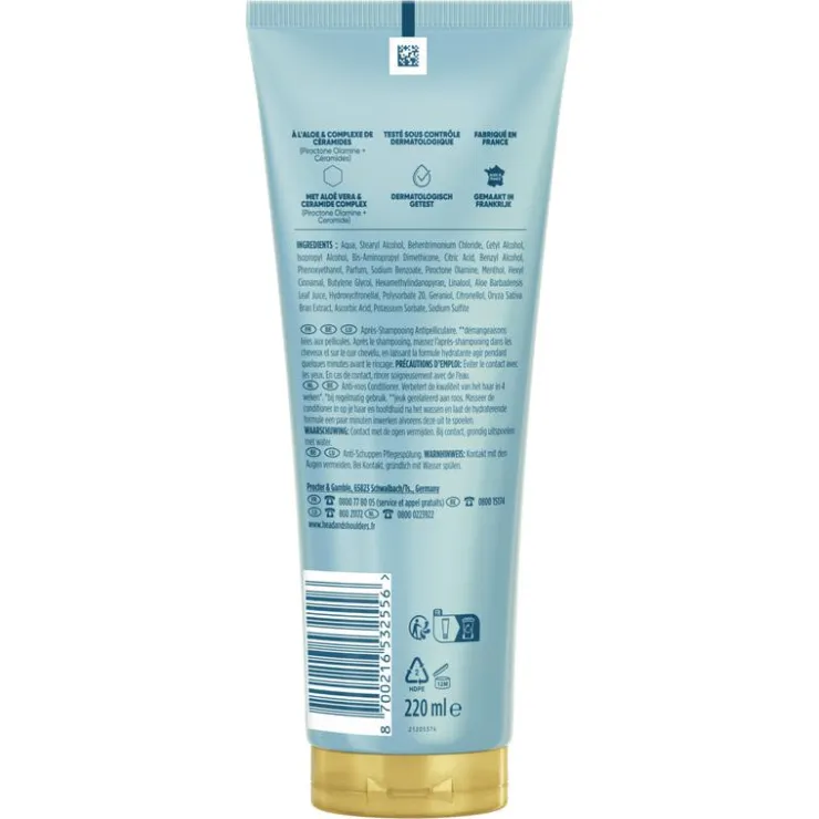 Head and Shoulders Head & Shoulders Derma X Pro Kalmeert Anti-Roos Conditioner 220 ML