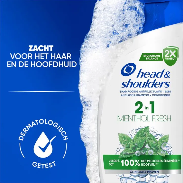 Head and Shoulders Head & Shoulders Menthol Fresh 2in1 Anti-Roos Shampoo & Conditioner 300 ML