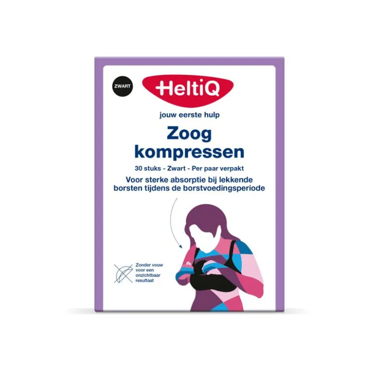 HeltiQ Zoogkompressen Zwart
