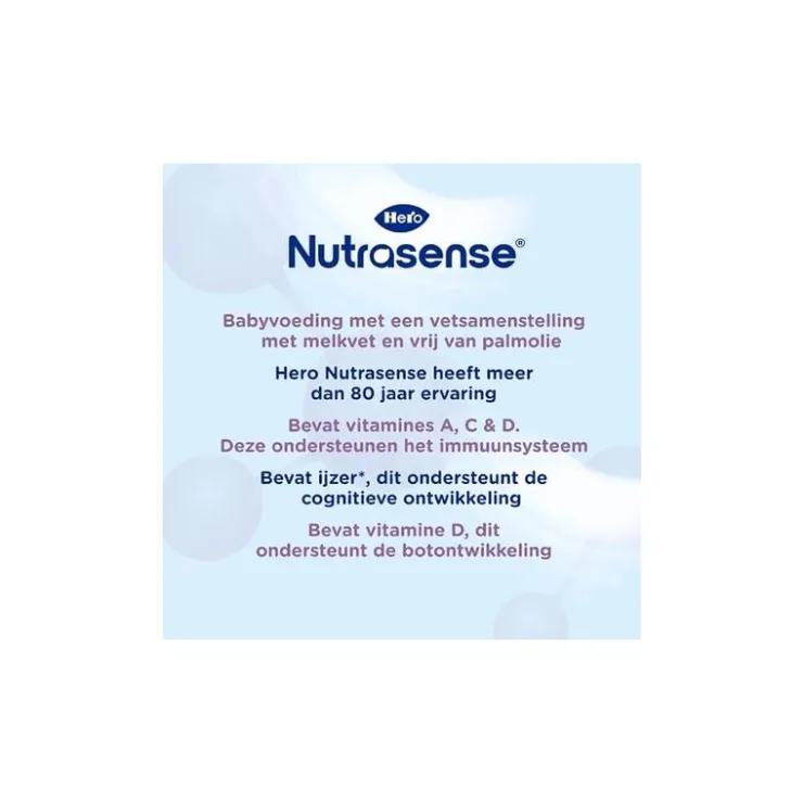 Hero Nutrasense Classic Zuigelingenvoeding 1 (0-6m) met melkvet 700 GR