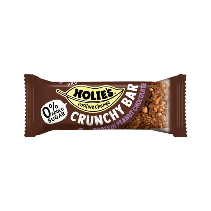 Holie 's Crunchy Bar Protein Peanut Chocolate 40 GR