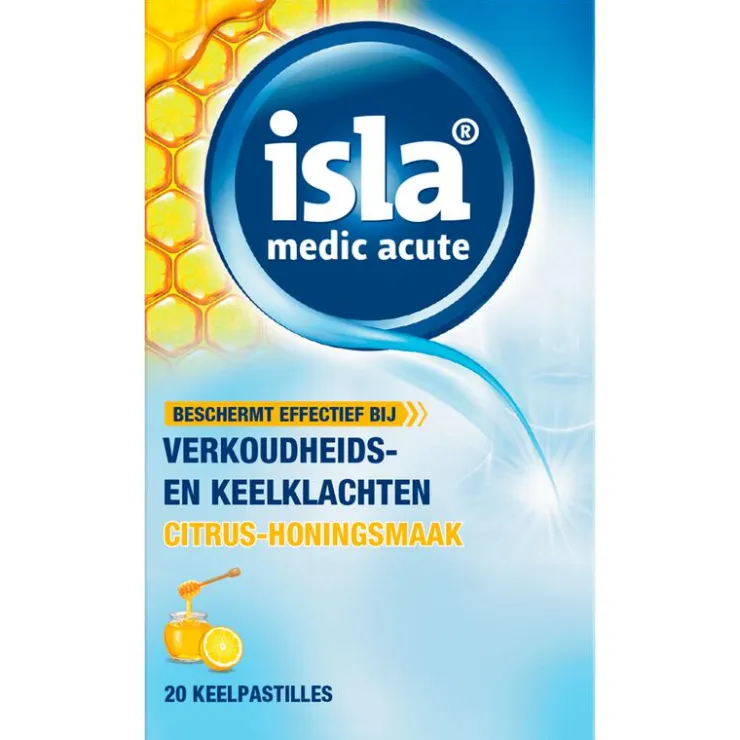 Isla Medic Acute Citrus-Honing Keelpastilles