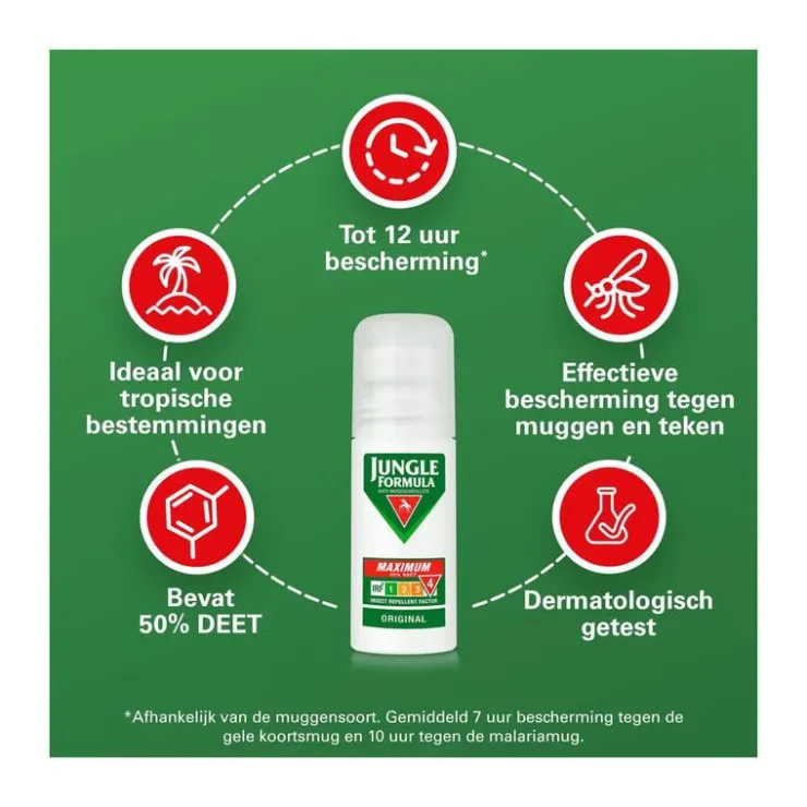 Jungle Formula Anti Muggenroller Maximum 50% DEET 50 ML