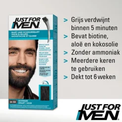 Heren Just For Men Snor & Baard Zwart M55