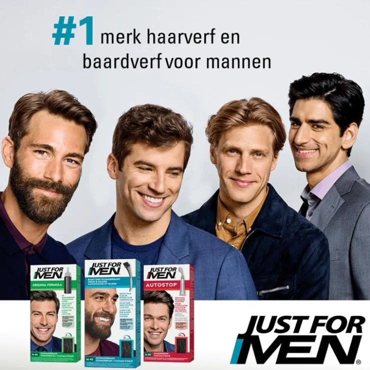 Heren Just For Men Snor & Baard Middenbruin M35