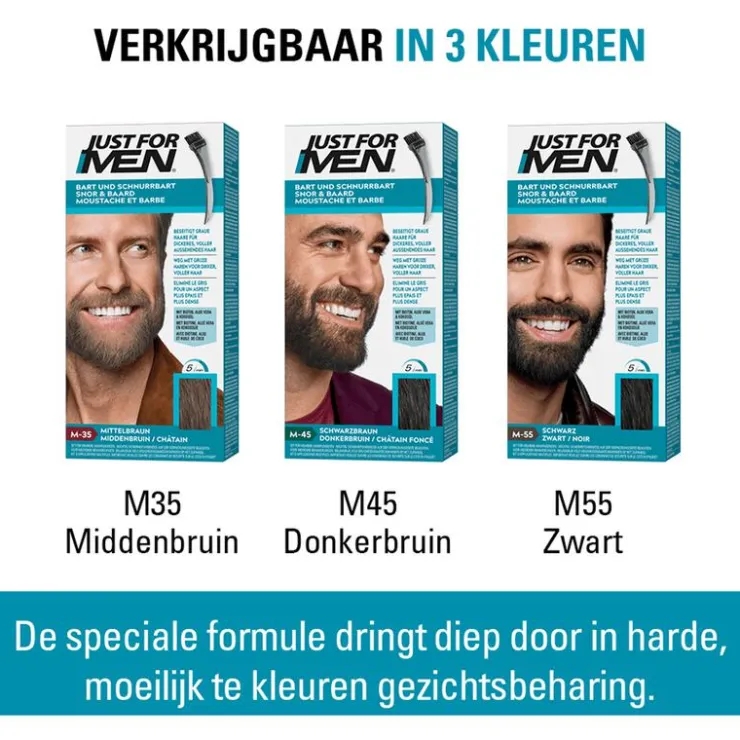 Heren Just For Men Snor & Baard Middenbruin M35