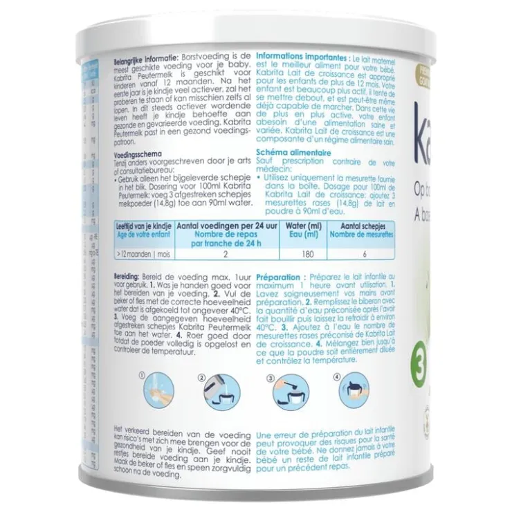 Kabrita Peutermelk 3 12+ maanden 400GR