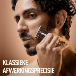 Heren King C Gillette King C. Gillette Double Edge Safety Scheersysteem Met 5 Navulmesjes