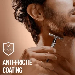 Heren King C Gillette King C. Gillette Double Edge Safety Scheersysteem Met 5 Navulmesjes