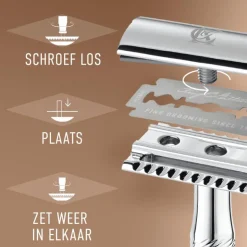 Heren King C Gillette King C. Gillette Double Edge Razor Navulmesjes 10 Stuks