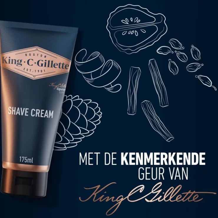 Heren King C Gillette King C. Gillette Scheercrème 175 ML