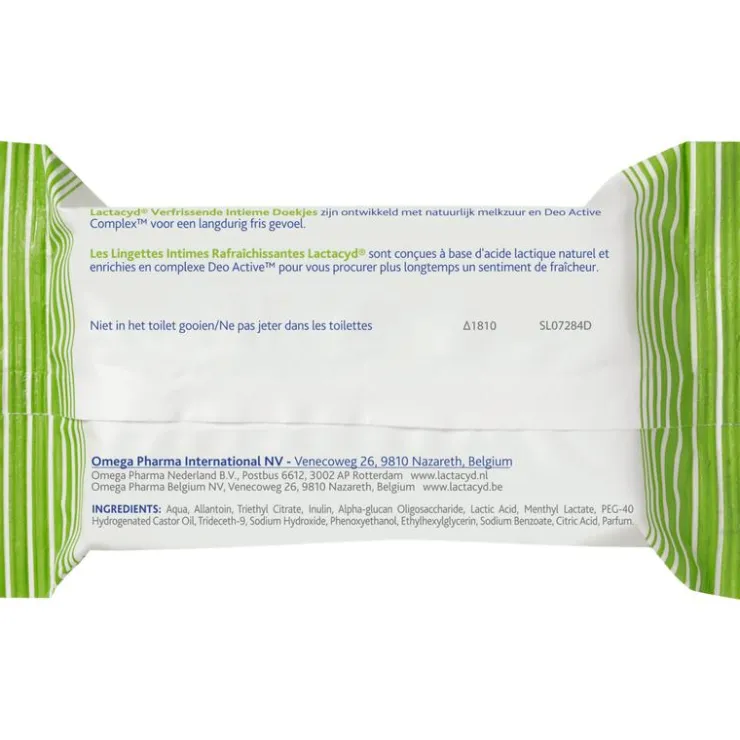 Lactacyd Verfrissende Intiem Tissues 15 Stuks