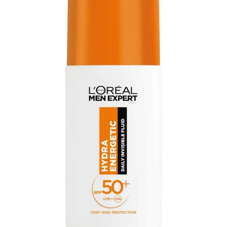 Heren L'Oréal Paris L'Oréal Men Expert Hydra Energetic Daily UV Fluid PSF50+ met Vitamine C 50ML