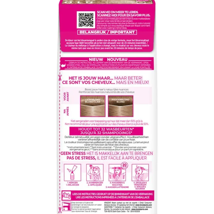 L'Oréal Paris L’Oréal Paris Casting Crème Gloss 810 Parelmoer Blond