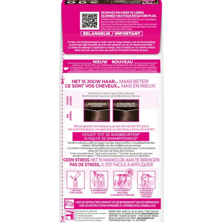 L'Oréal Paris Casting Crème Gloss Haarverf Middenbruin