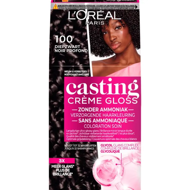 L'Oréal Paris Casting Crème Gloss Haarverf Diepzwart