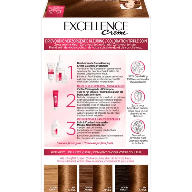 L'Oréal Paris Excellence Crème Verzorgende Crèmekleuring