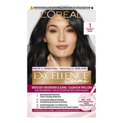 L'Oréal Paris Excellence Crème Permantente Haarverf 1 Intens Zwart