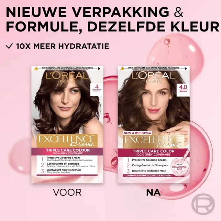 L'Oréal Paris Excellence Crème Verzorgende Crèmekleuring