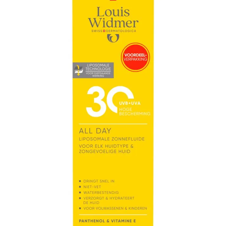 Louis Widmer All Day SPF30 Familly Pack Licht Geparfumeerd 200 ML