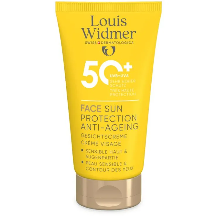 Louis Widmer Face Sun Protection Anti-Ageing SPF50+ Licht Geparfumeerd 50 ML