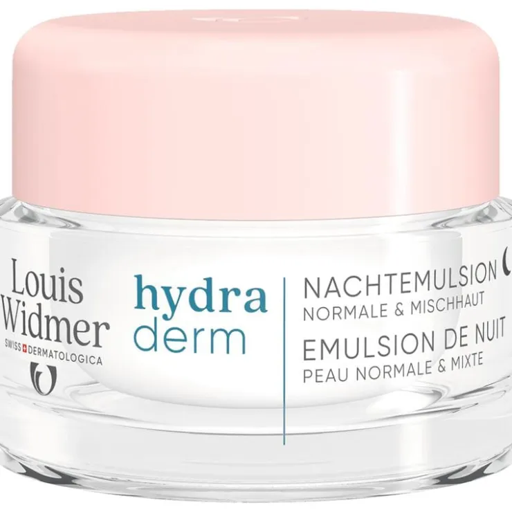 Louis Widmer Hydraderm Nachtemulsie Zonder Parfum 50 ML