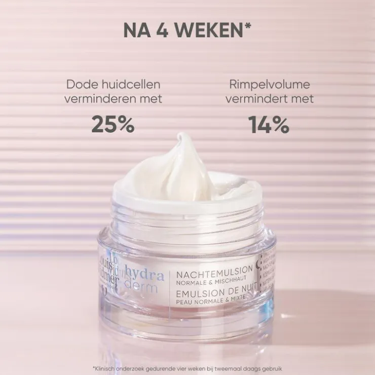 Louis Widmer Hydraderm Nachtemulsie Zonder Parfum 50 ML