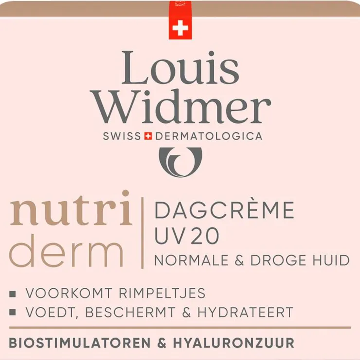 Louis Widmer Nutriderm Dagcrème UV SPF 20 Licht Geparfumeerd 50 ML