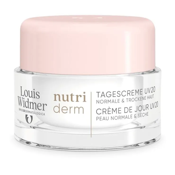 Louis Widmer Nutriderm Dagcrème UV SPF 20 Zonder Parfum 50 ML