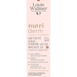 Louis Widmer Nutriderm Getinte Dagcrème UV SPF20 Bronze 02 Zonder Parfum 30 ML