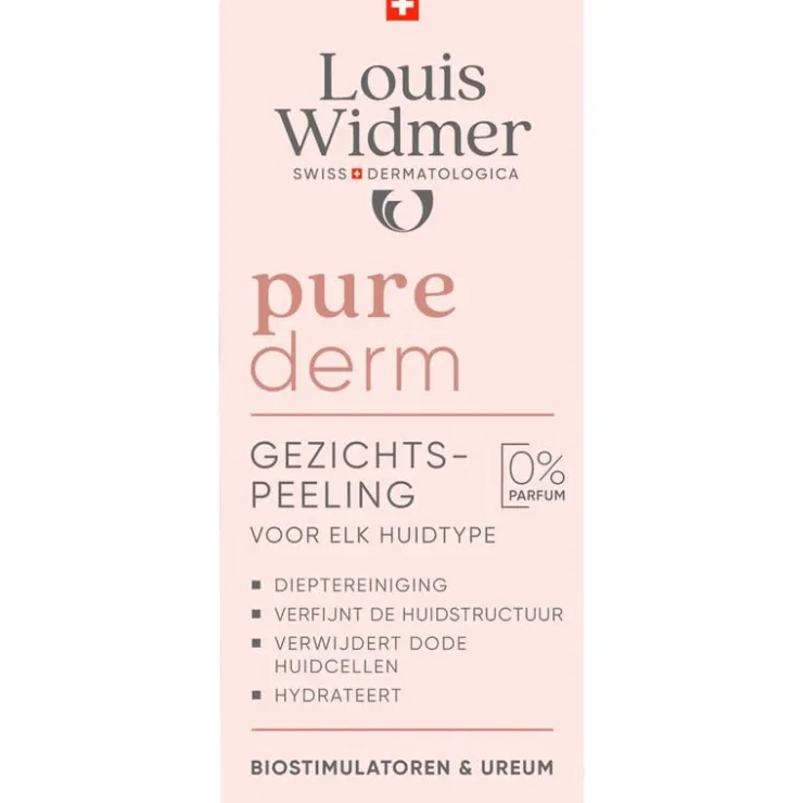 Louis Widmer Purederm Gezichtspeeling Zonder Parfum 50 ML