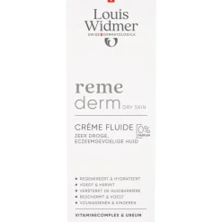 Louis Widmer Remederm Crème Fluide Zonder Parfum 200 ML