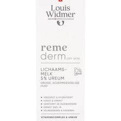 Louis Widmer Remederm Lichaamsmelk 5 % Ureum Zonder Parfum 200ML