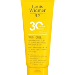 Louis Widmer Suncare Sun Gel SPF30 Zonder Parfum 100 ML