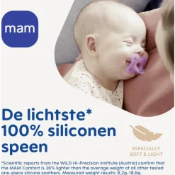 MAM Comfort Fopspenen 0-3 maanden 2 stuks