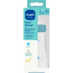 MAM Feel Good Glass Bottle Babyfles 260 ML