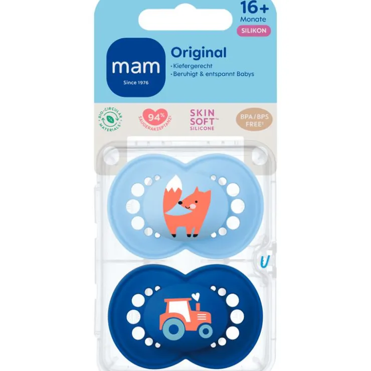 MAM Original Fopspenen 16+ maanden 2 stuks