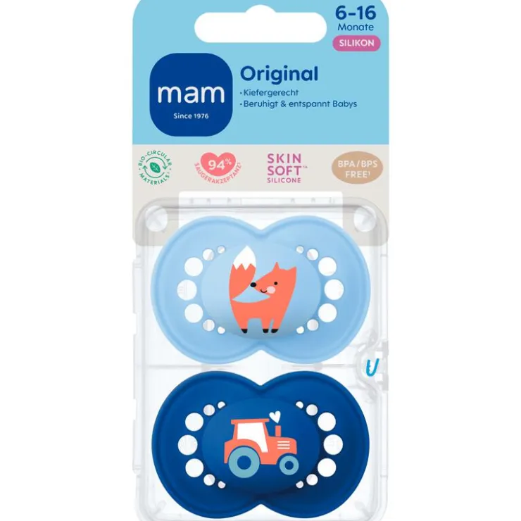 MAM Original Fopspenen 6-16 maanden 2 stuks