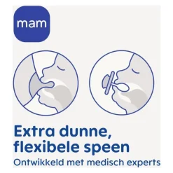 MAM Supreme Fopspenen 6-16 maanden Uni 2 stuks
