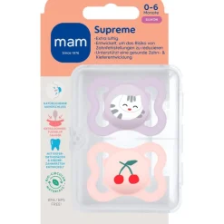 MAM Supreme Fopspenen 0-6 maanden 2 stuks