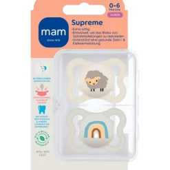 MAM Supreme Fopspenen 0-6 maanden 2 stuks