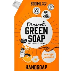 Marcels Green Soap Marcel's Green Soap Orange & Jasmine Navulling 500 ML