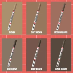 Maybelline New York BUILD A BROW Wenkbrauwpen/fixeerge 259 Ash Brown
