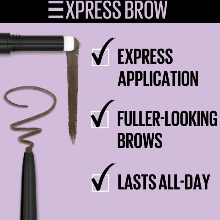 Maybelline New York Express Brow Duo Bruin Wenkbrauwpotlood 04 Dark Brown