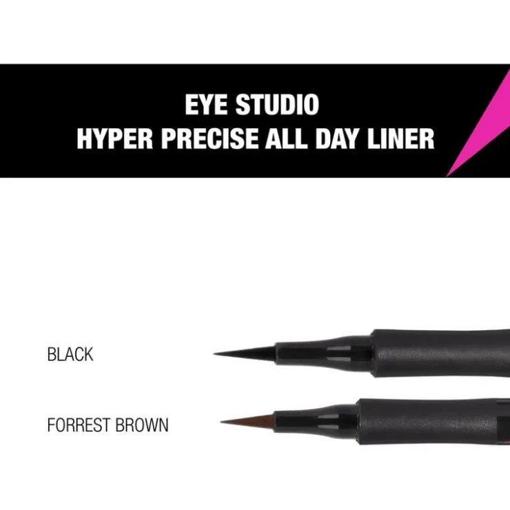 Maybelline New York Hyper Precise All Day Eyeliner 1 Forest Brown