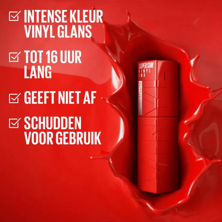 Maybelline New York SuperStay Vinyl Ink Lipstick 15 4,2 ML