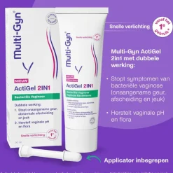 Multigyn Multi-Gyn ActiGel 2in1 bij bacteriële vaginose 50ml